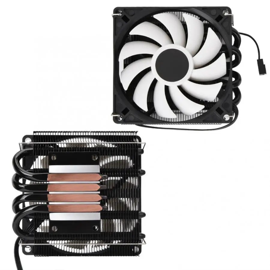 Бесшумная ультратонкая IS40x AM4 тепловая трубка ITX вентилятор радиатора охлаждения