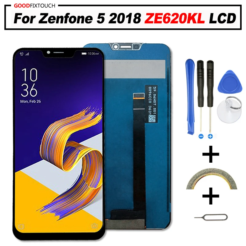 ЖК дисплей для Asus ZE620KL сенсорный экран с дигитайзером в сборе Zenfone 5 2018 range 6 2 дюйма