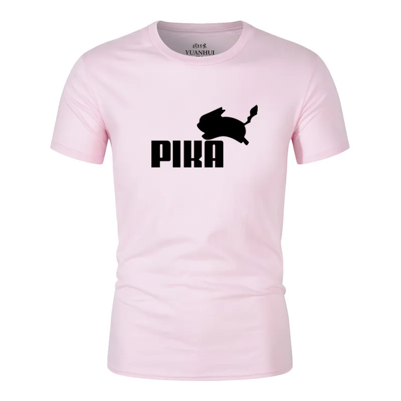 2019 новые летние Футболка с покемонами аниме Pika женские футболки для маленьких