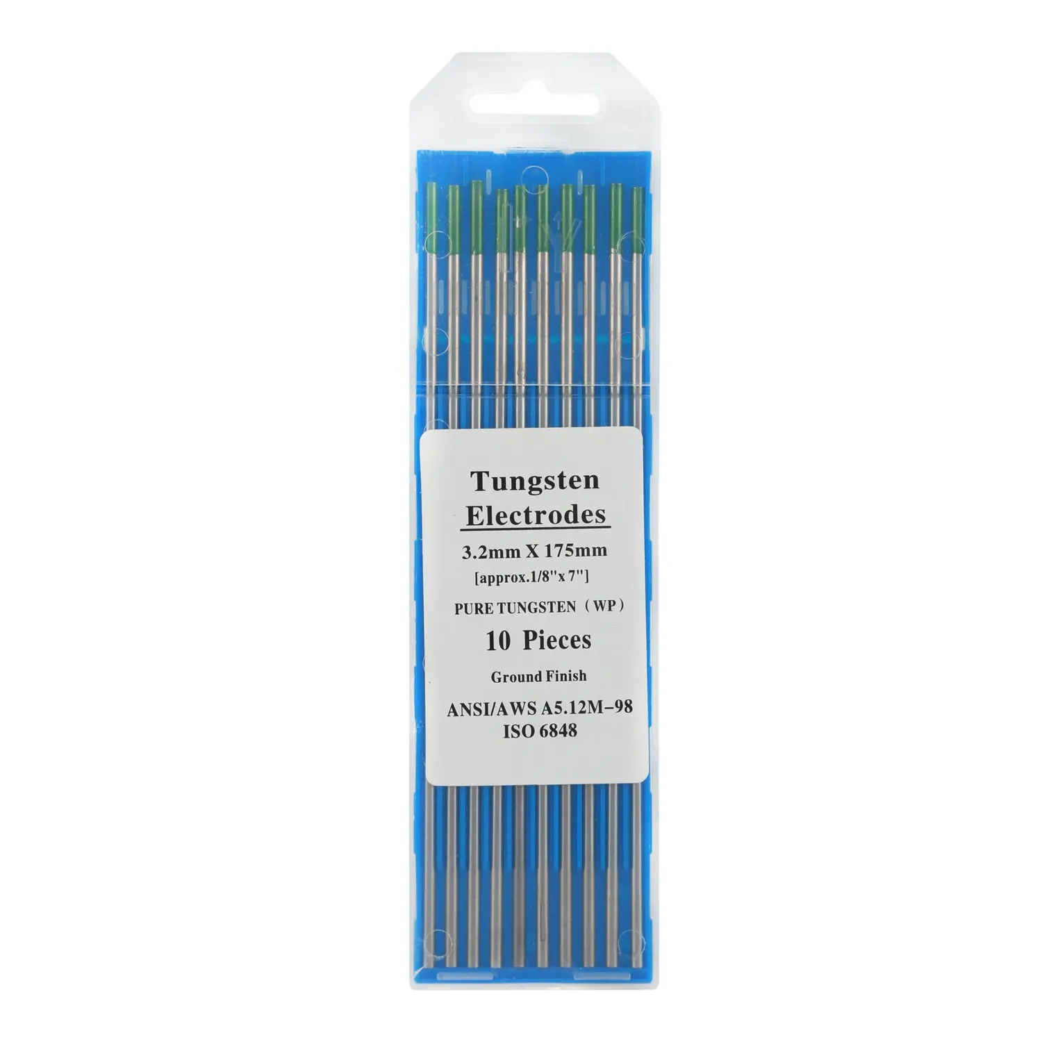 WSFS горячий 10-Pack TIG сварочный вольфрамовый электрод s чистый зеленый WP