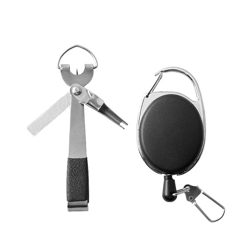 

Portable Stainless Steel Fishing Use Scissors Accessories With Keychain Cut Fishing Line Tether Combo Hooks Remover