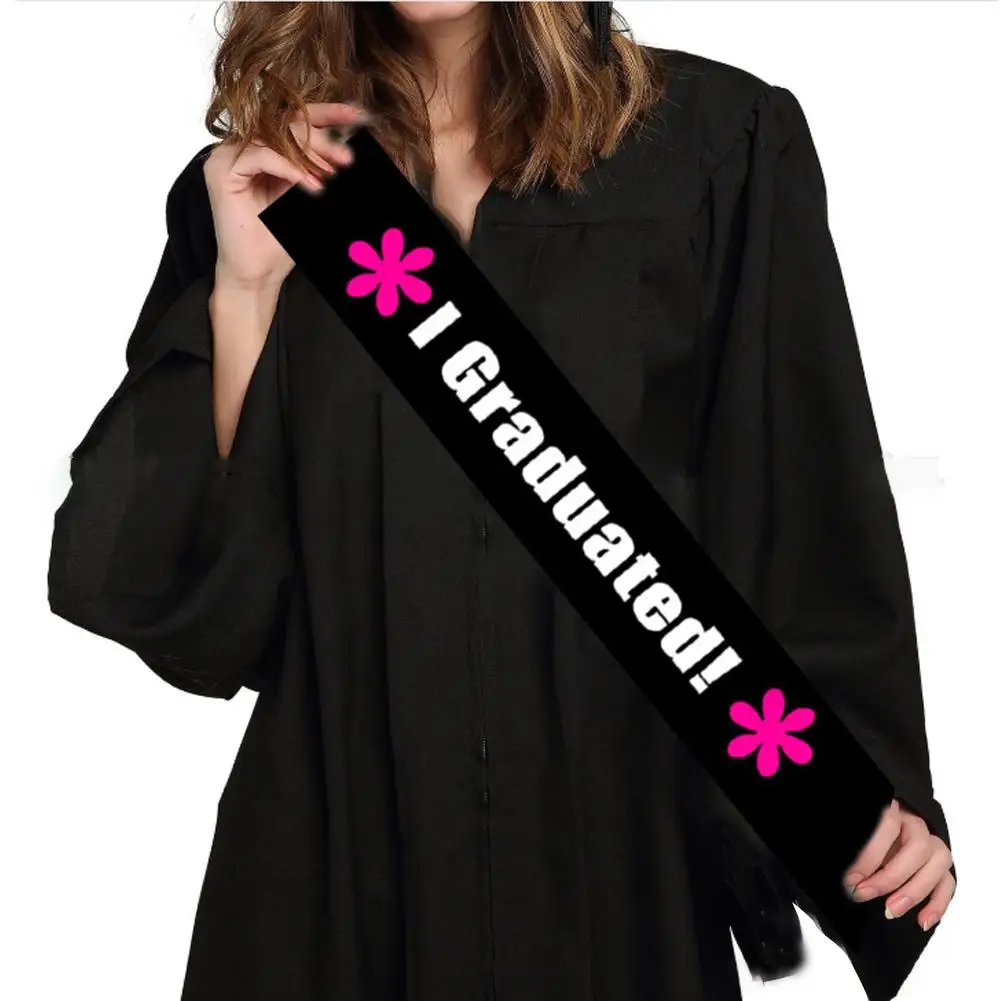 Выпускной студена этикет ремень шарики для вечеринки плечевой черный я