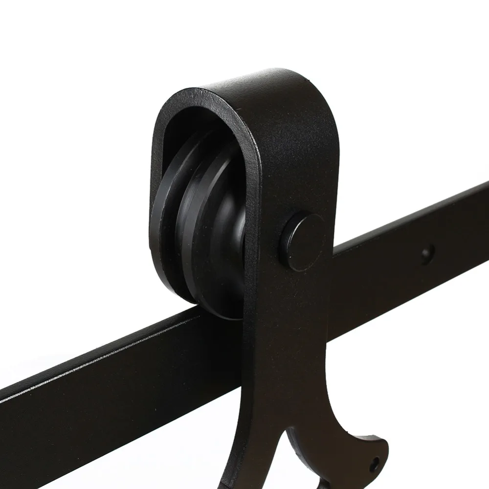 Оптовая продажа 6 футов рельс раздвижные деревянные двери аппаратные средства