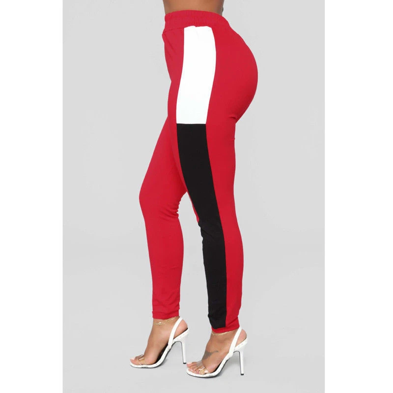 Fashion womens patchwork hoodies crop tops pants sport wear suit casual tracksuit moto biker style sets |