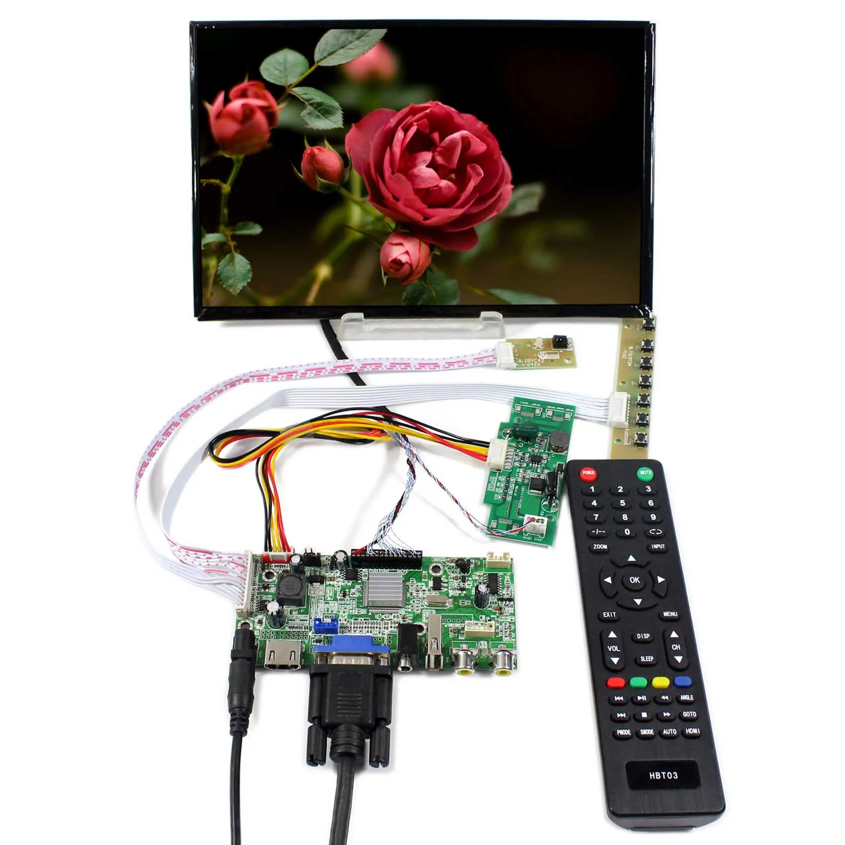 

B101UAN01 Backlight WLED 10.1inch LCD Screen VGA AV HD MI USB LCD Controller Board B101UAT02 1920X1200 Resolution