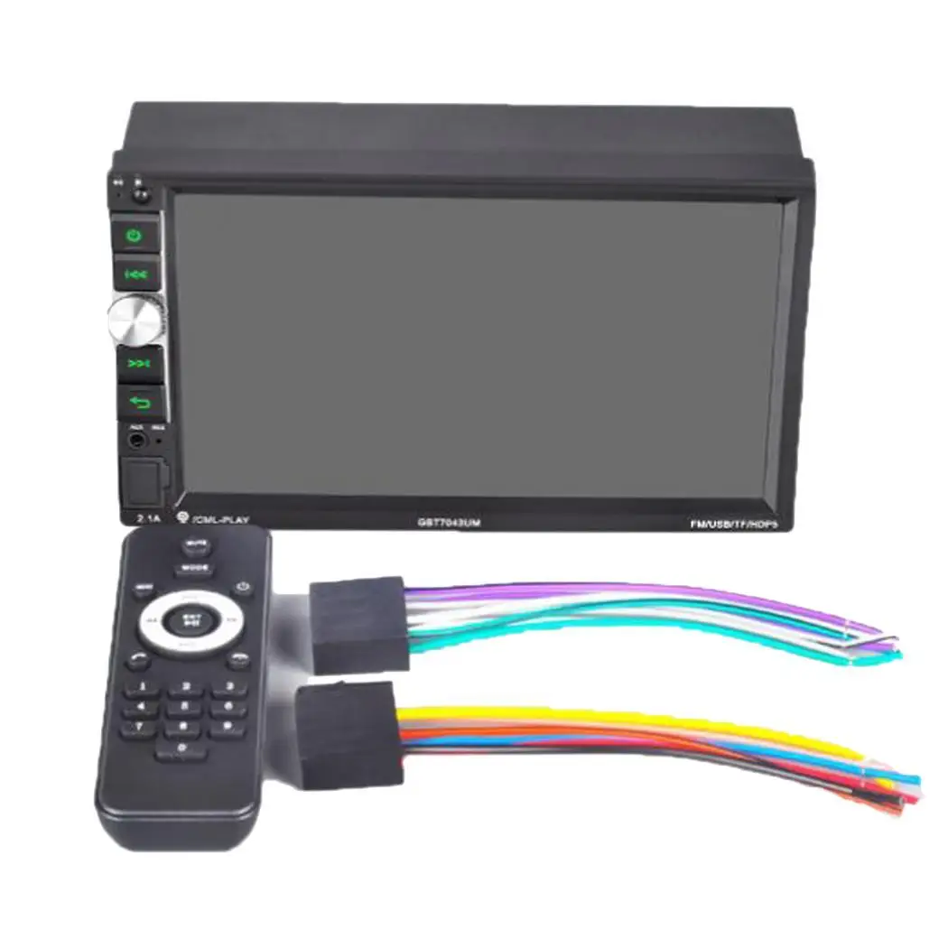 7 дюймовый 2 Дин Радио Стерео MP5 плеер Сенсорный экран TF USB FM Bluetooth DVD видео