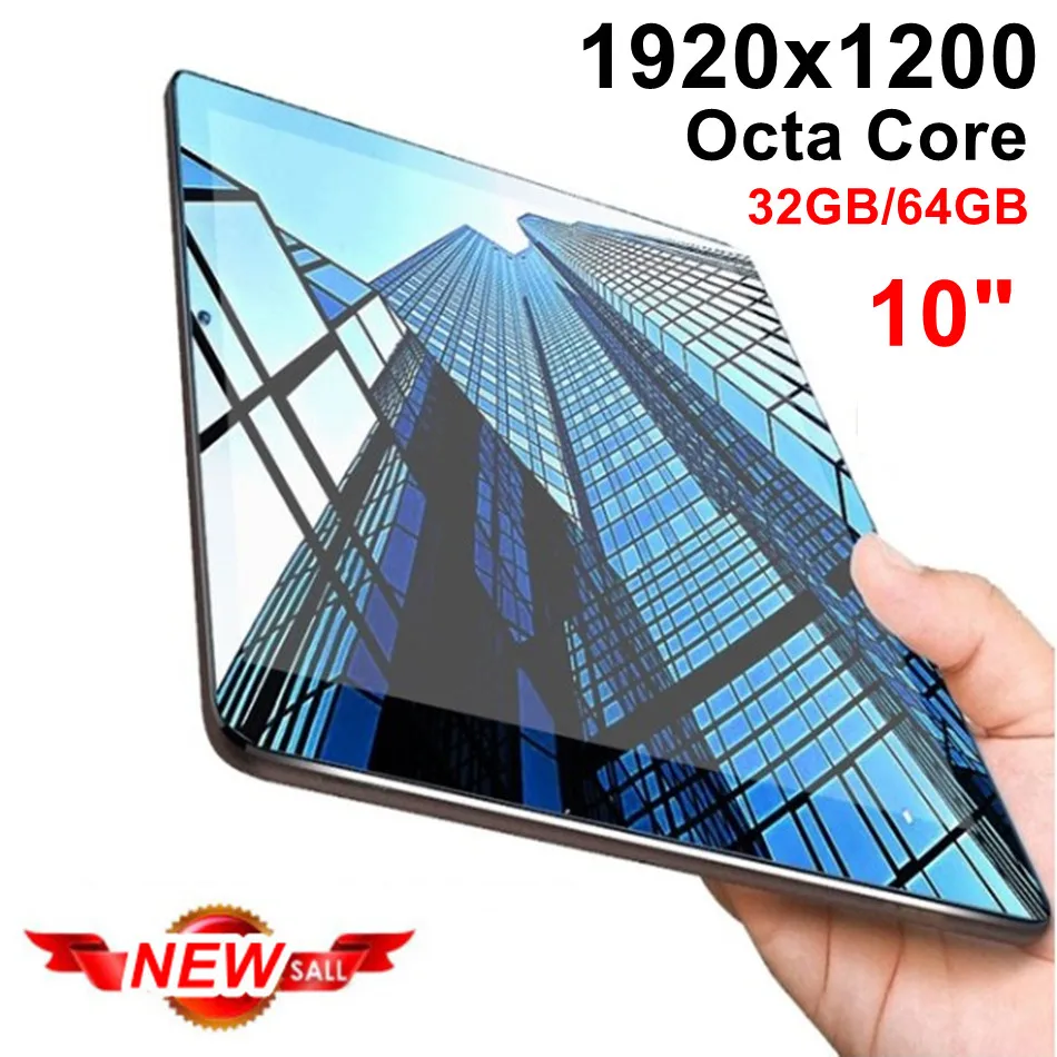 Новый IPS планшет Восьмиядерный 10 дюймов 32 ГБ/64 ГБ 2 в 1 с телефоном Full HD 1920x1200