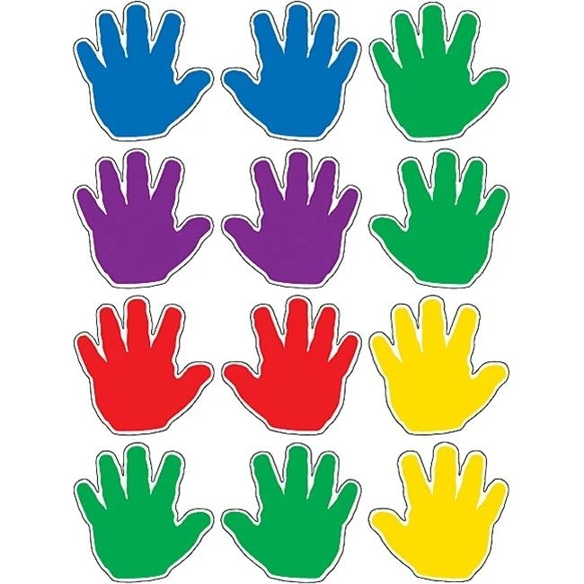 Учителя создали ресурсы 5137 Handprints мини акценты|Наклейки на стену| |