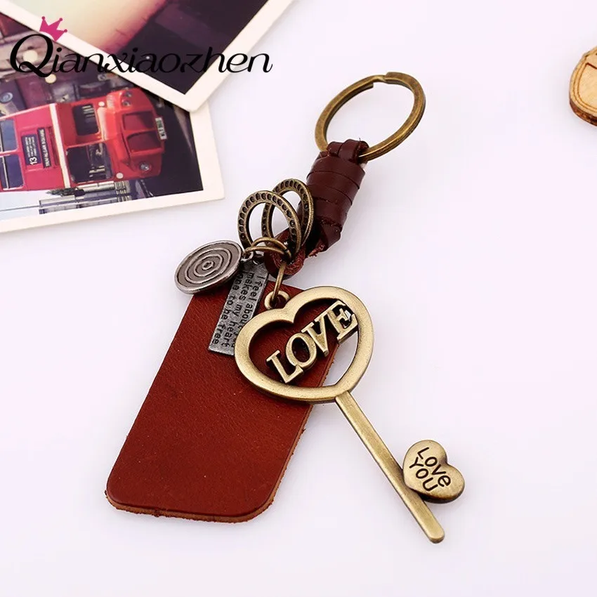 Qianxiaozhen Love Key Keychain Wedding Favors And Gifts For Guests Souvenirs Birthday Gift Boyfriend Present | Дом и сад