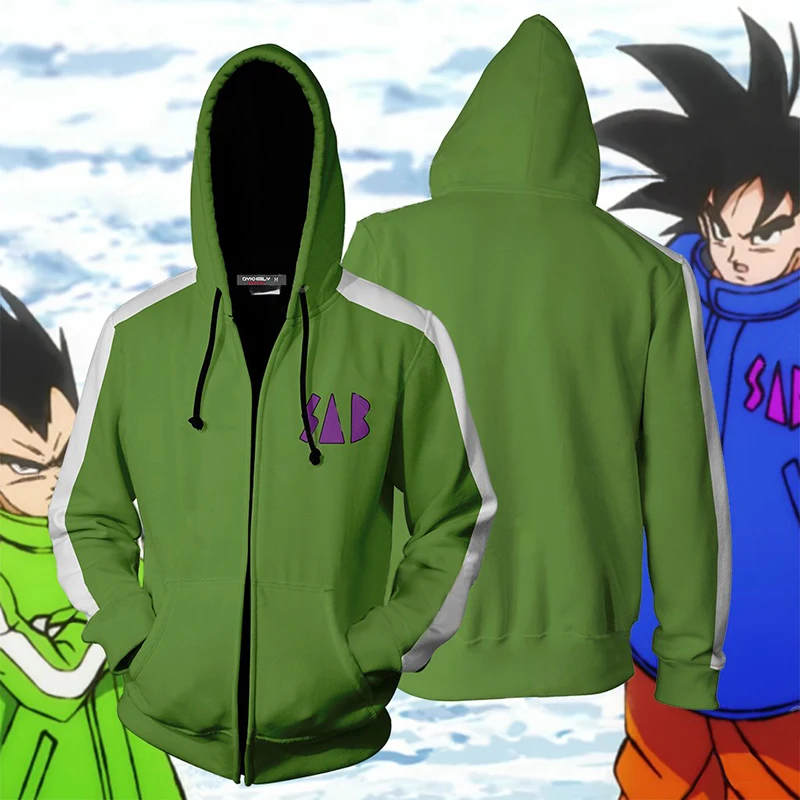 BIANYILONG/Новинка осени зимы 2019 куртка на молнии с объемным принтом Dragon Ball SAB Vegeta And