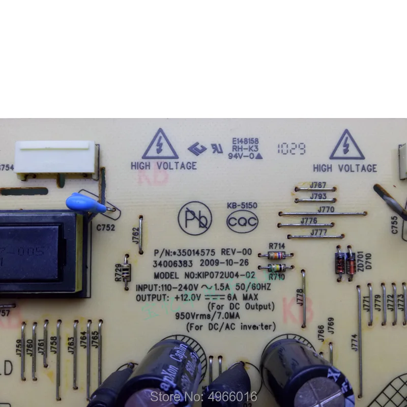 Оригинальный LC26ES60 KIP072U04 02 Мощность доска 35013791 34006383 35014575 DJ оборудование