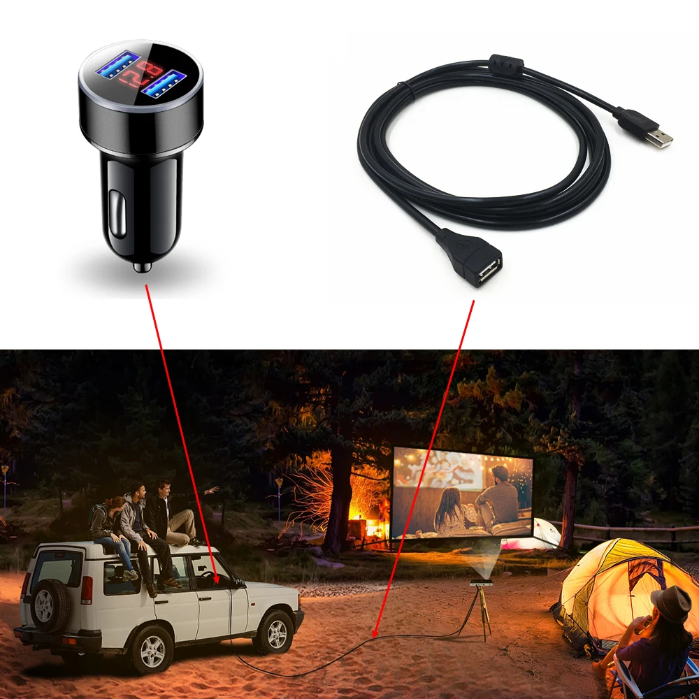 DC5V/3A адаптер питания для автотранспортного средства проектора BYINTEK UFO P8I P10