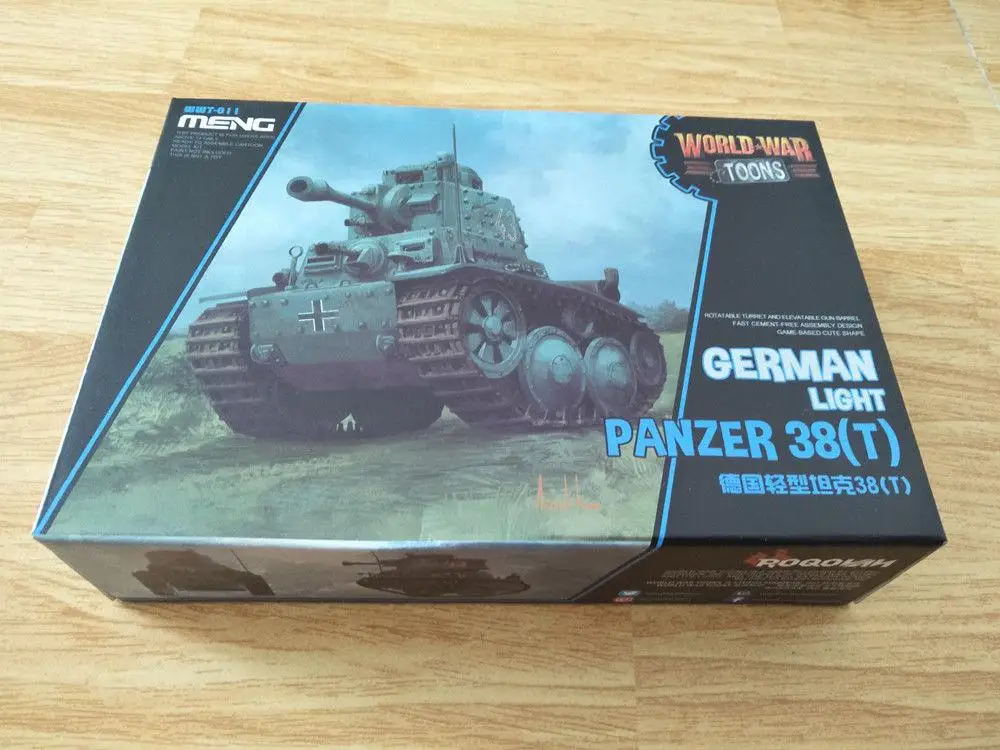 Немецкий светильник панцирный Танк Meng 38T Q Edition пластиковая модель в сборе|Наборы