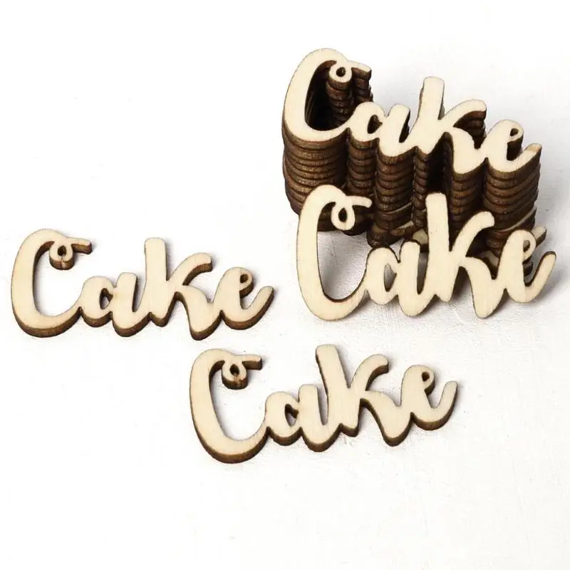 15 шт./компл. деревянный Кантри Стиль стол конфетти разброс винтажный деревенский