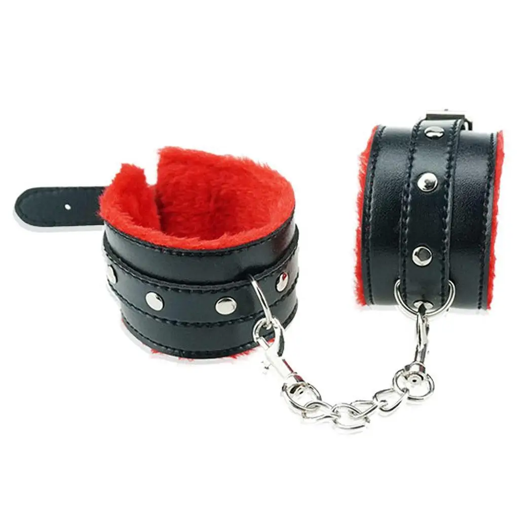 Li bo 8 PCSBondage игрушки экзотическая бижутерия новый PU меховой платок лодыжки манжеты