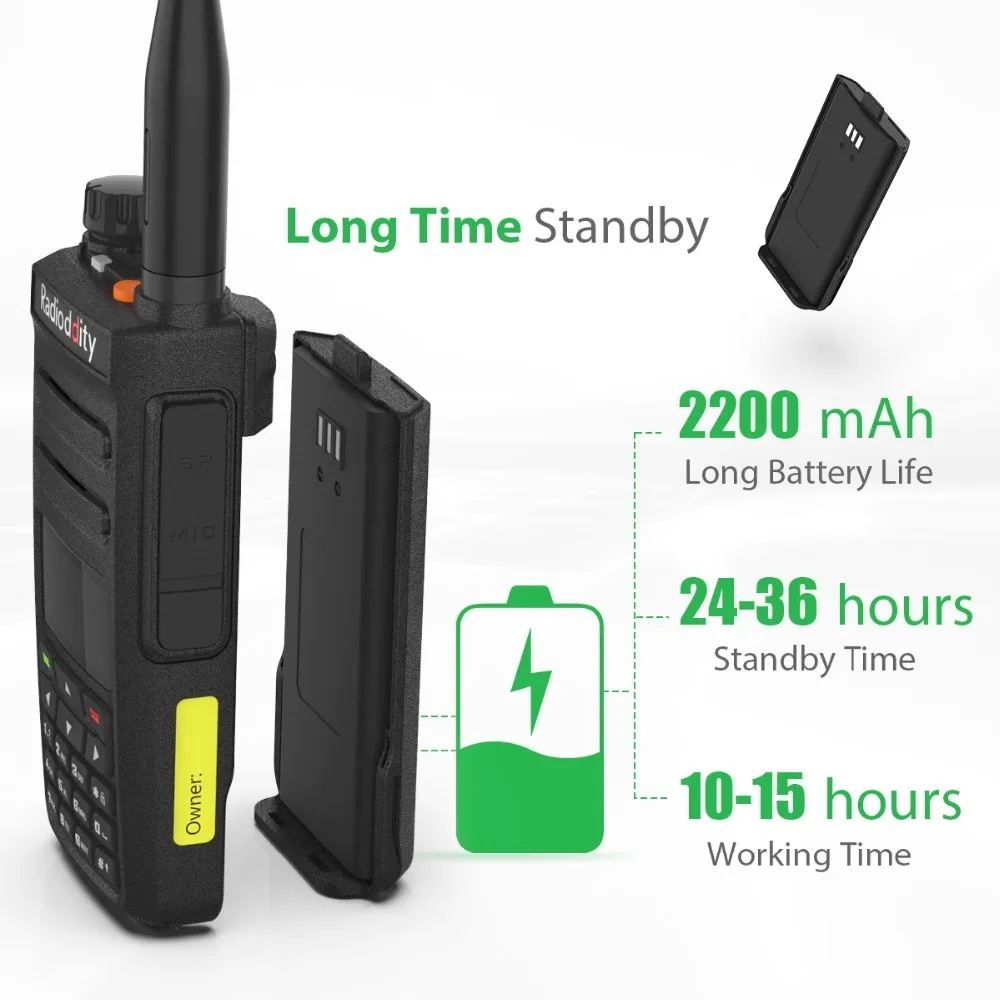 Radioddity GD 77 Dual Band Time Slot DMR две антенны цифровой аналоговый двухстороннее радио 136