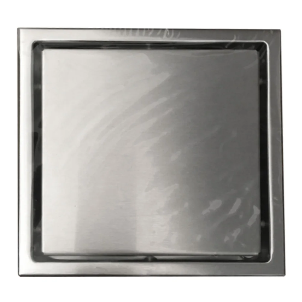 1 шт. напольный сливной Невидимый квадратный фильтр из нержавеющей стали для