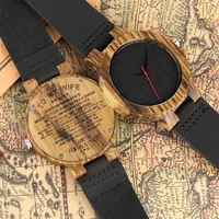 creative carving special words to my wife wooden quartz watch for lady elegant fashion birthday anniversary wristwatch top gifts