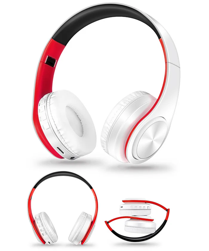 Hi Fi стереонаушники bluetooth наушники Музыкальная гарнитура FM и поддержка sd карты с