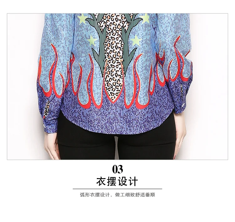 

Women Shirt Autumn 2018 Fashion Long Sleeve leaopard Retro Printing Vintage Chiffon Blouse Tops OL Ladies Office Shirt