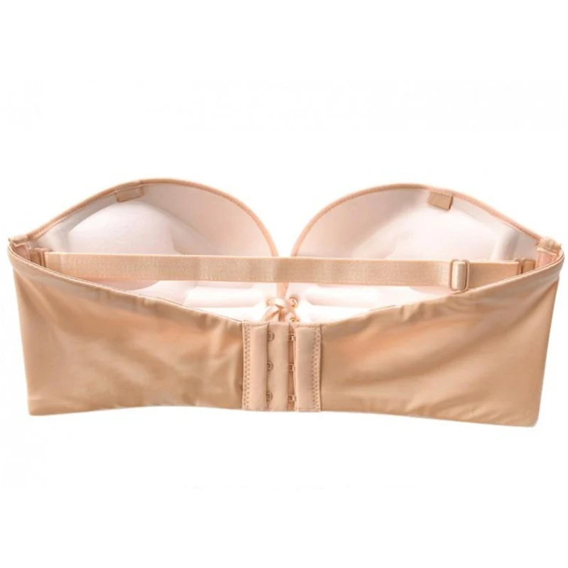 

Women Sexy Push up Bandage Bras Strapless Plunge Padded Lingerie Intimates Underwear Brassiere Adjustable Lace Bras 2019 Newest