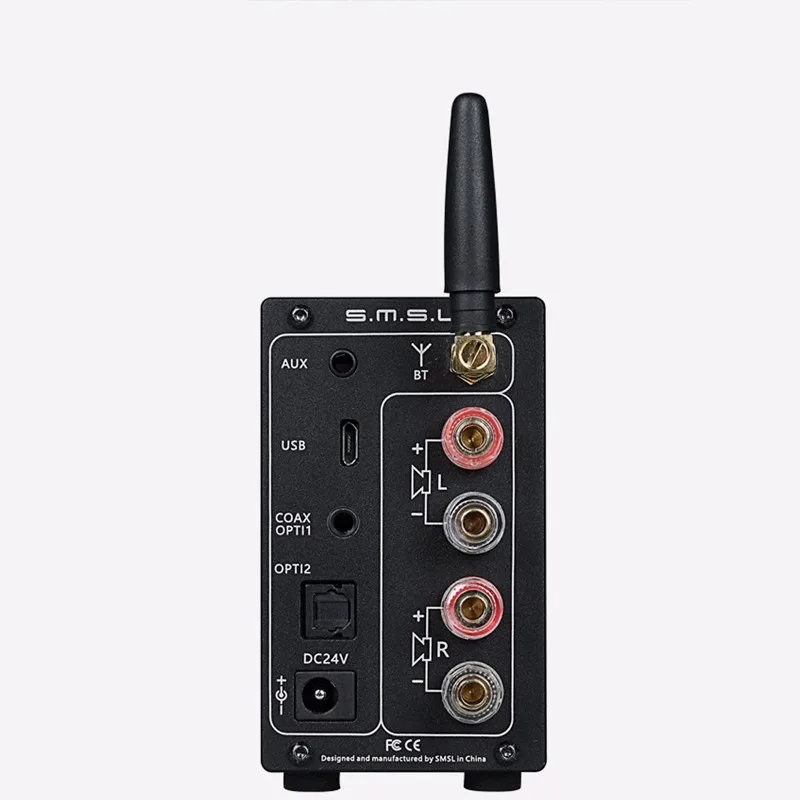 Цифровой усилитель SMSL AD18 и DAC 80 Вт * 2 DSP HIFI Bluetooth 4 NFC оптический/коаксиальный USB