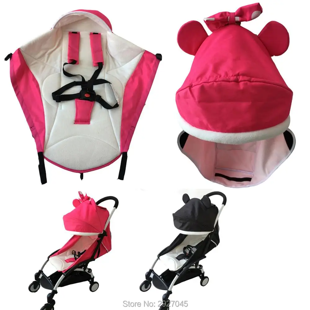 

2 шт./компл., аксессуары для детской коляски, зимняя подушка для сиденья Babyzen Yoyo, сохраняющая тепло, зонт, навес для Yoya Vovo YUYU