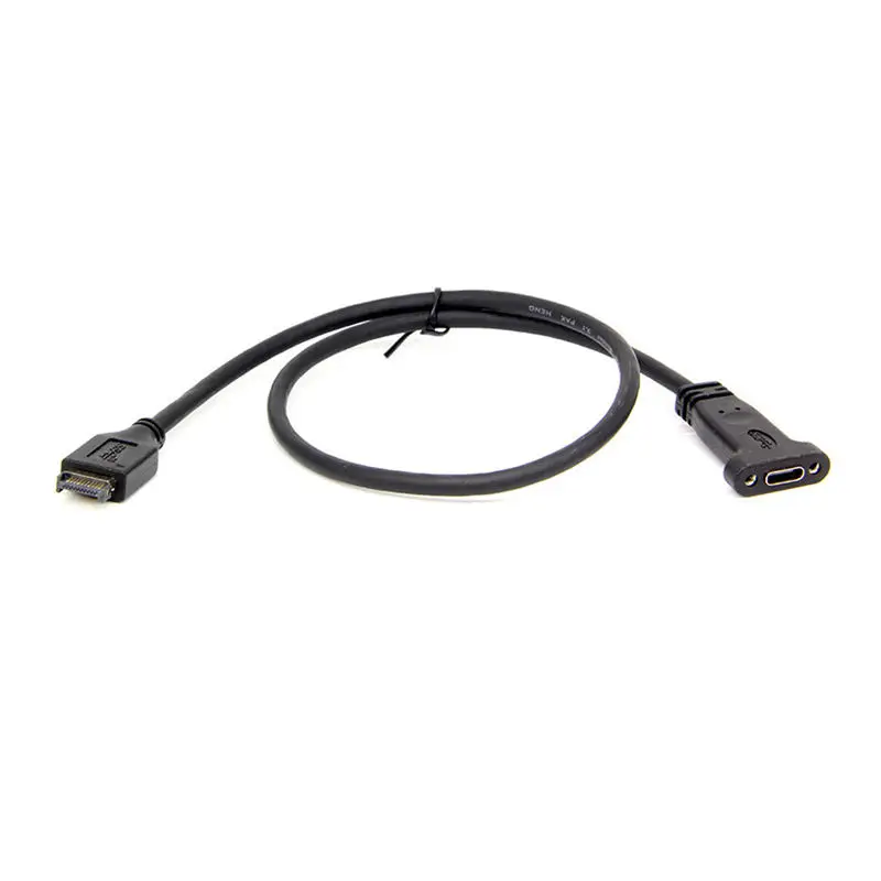 50 см Usb 3 1 разъем типа E для передней панели C удлинитель провод винт крепления