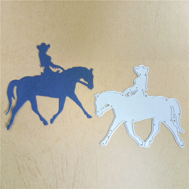 Женские с рамой Swovo Horse металлические резные штампы для скрапбукинга DIY украшения