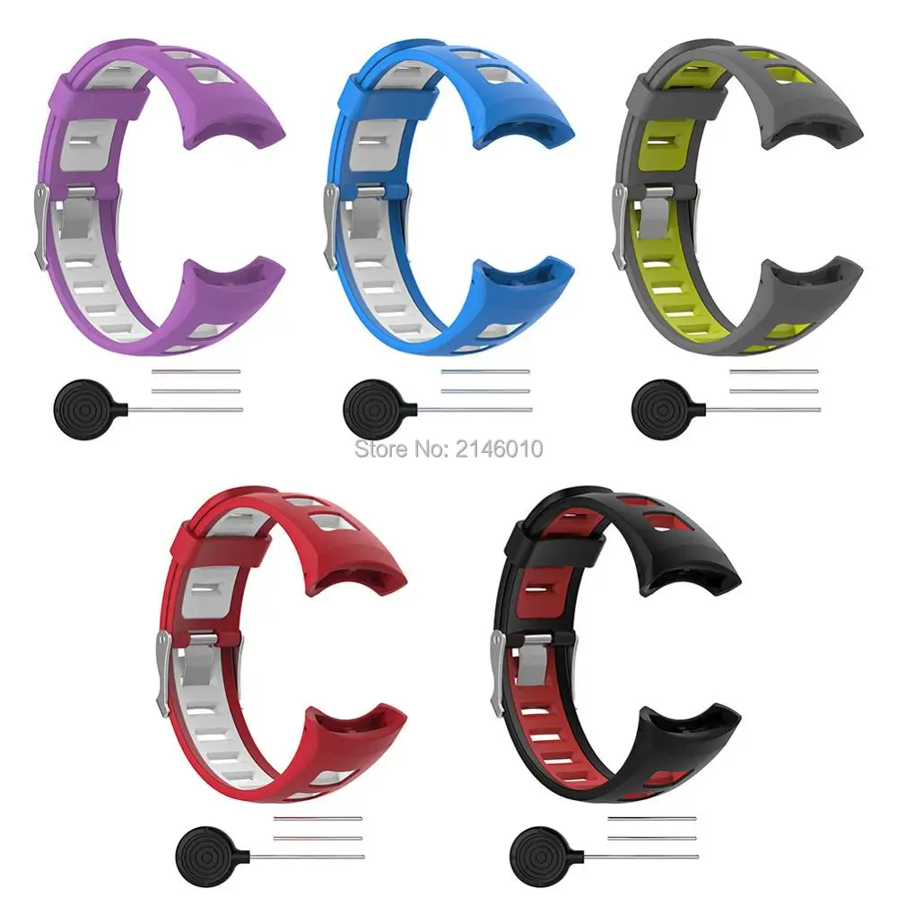 Ремешок силиконовый для мужских спортивных часов SUUNTO Quest/ Suunto M1 M2 M4 M5 M|Ремешки