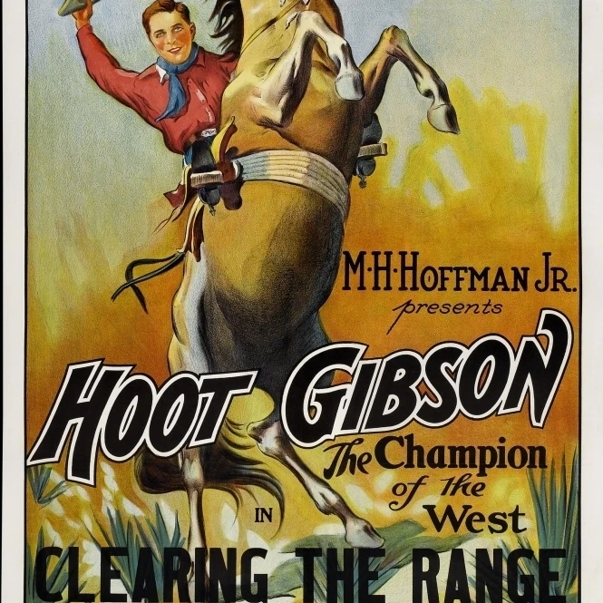Очистка диапазона Hoot Gibson 1931. Постер с фильмом Masterprint (24x36)|Таблички и знаки| |