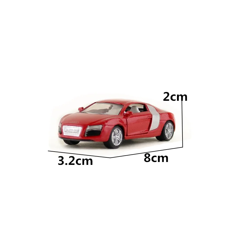 SIKU масштаб 1430/1:55/литая металлическая модель/Audi R8 спортивный игрушечный