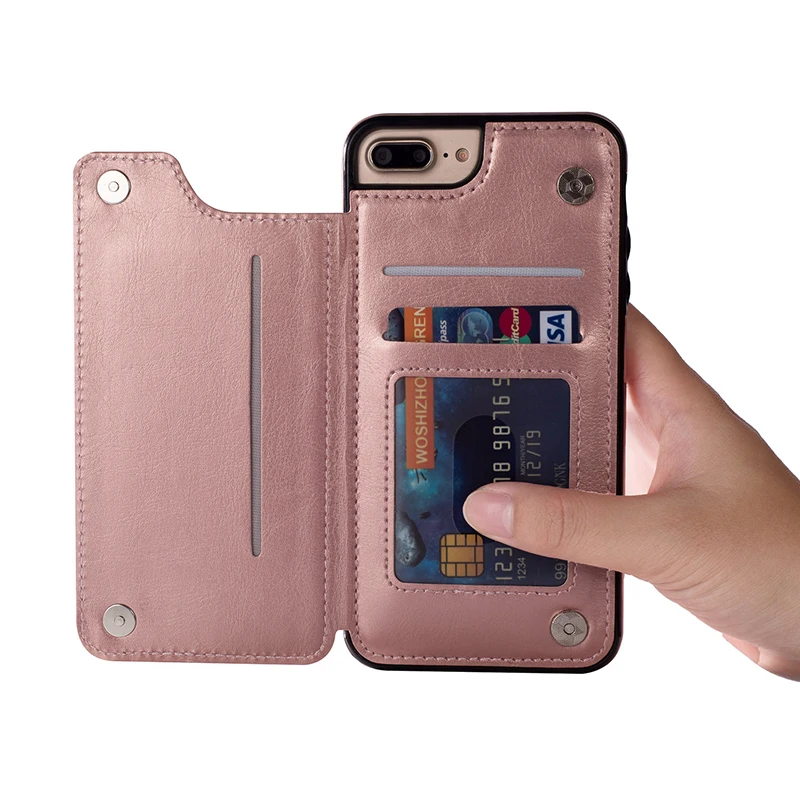Универсальный чехол для мобильного телефона X XR XS Max Флип-кошелек 8 7 6 s плюс 5 5S se