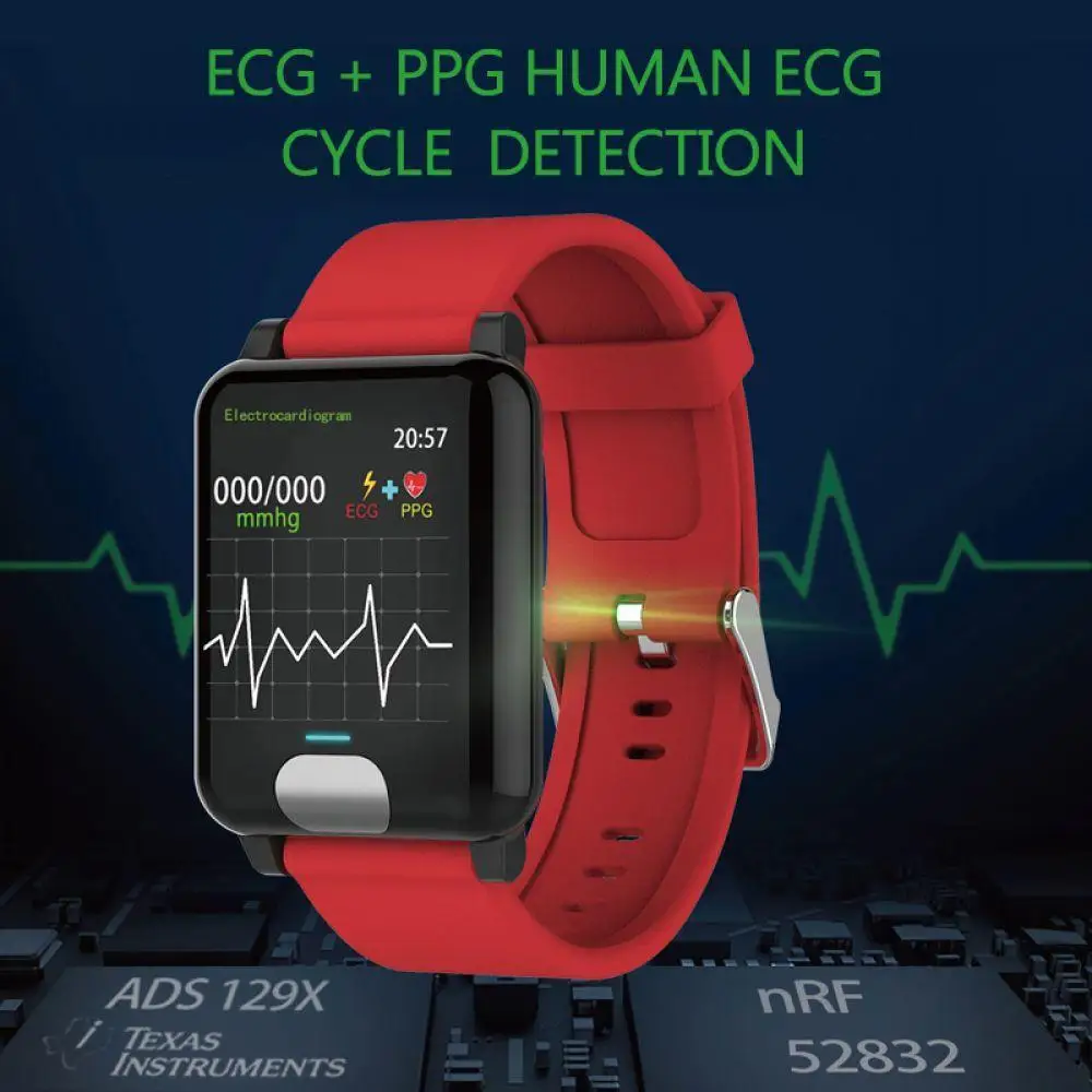 Водонепроницаемый Android для Smart E04 ЭКГ/PPG Tracker IOS Давление Смотреть Band Rate Monitor Фитнес