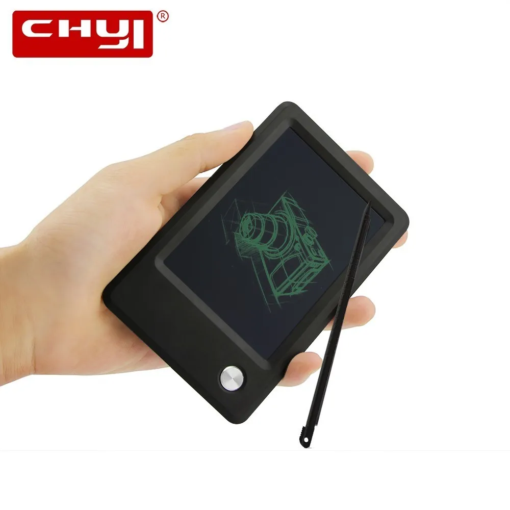 CHYI-Mini tableta de escritura LCD para niños, tablero de dibujo Digital práctico de 4,5 pulgadas, Bloc de notas gráfico electrónico para mensajes, regalo sin papel
