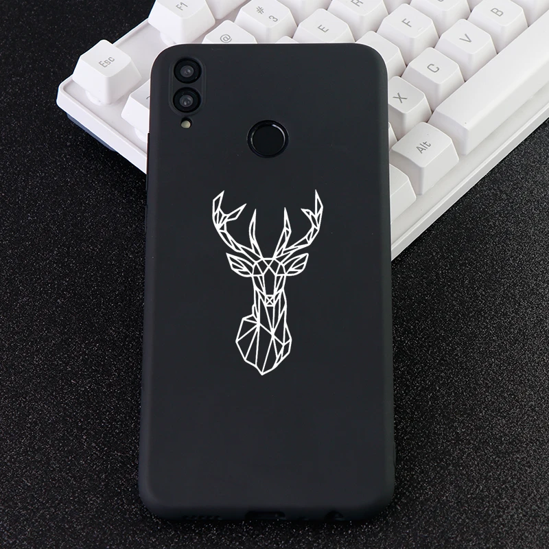 Забавный мобильный телефон чехлы для huawei Honor Note Mate10 Pro 20X Nova3 3i чехол олень Мягкий