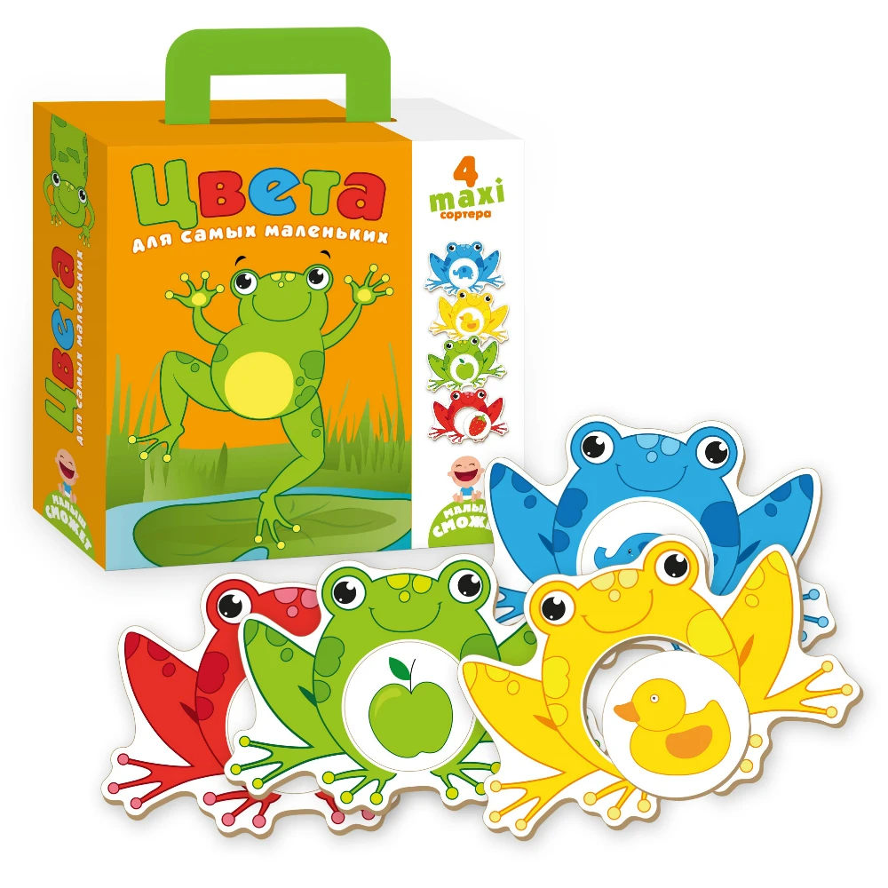 Сортеры для самых маленьких Vladi Toys &quotЦвета&quot|Игрушки раннего развития| |