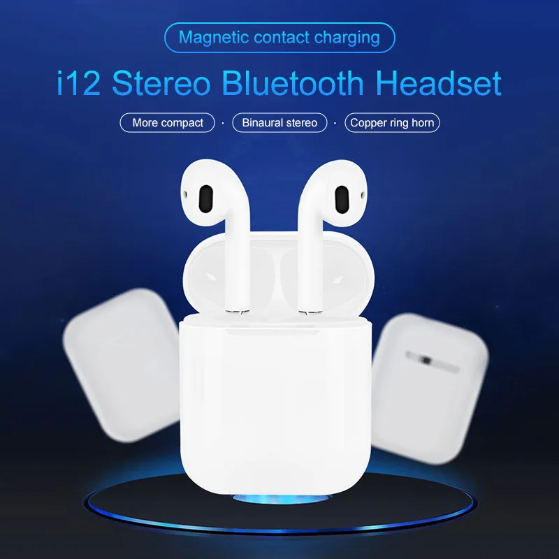 SUNQi i12 TWS Mini wrieless Bluetooth 5 0 наушники 3D стерео звук истинный беспроводной сенсорный