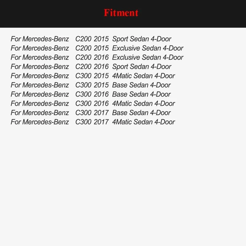 Углеродное волокно багажник спойлер для Mercedes-Benz C-Class W205 C200 C300 C260 2015 - 2017 4 Двери