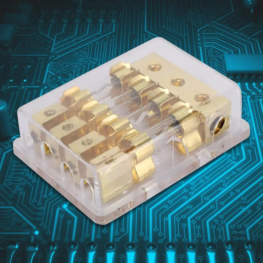 Авто стерео аудио цепи лезвие держатель предохранителя коробка блок 1 в 4 выхода 12