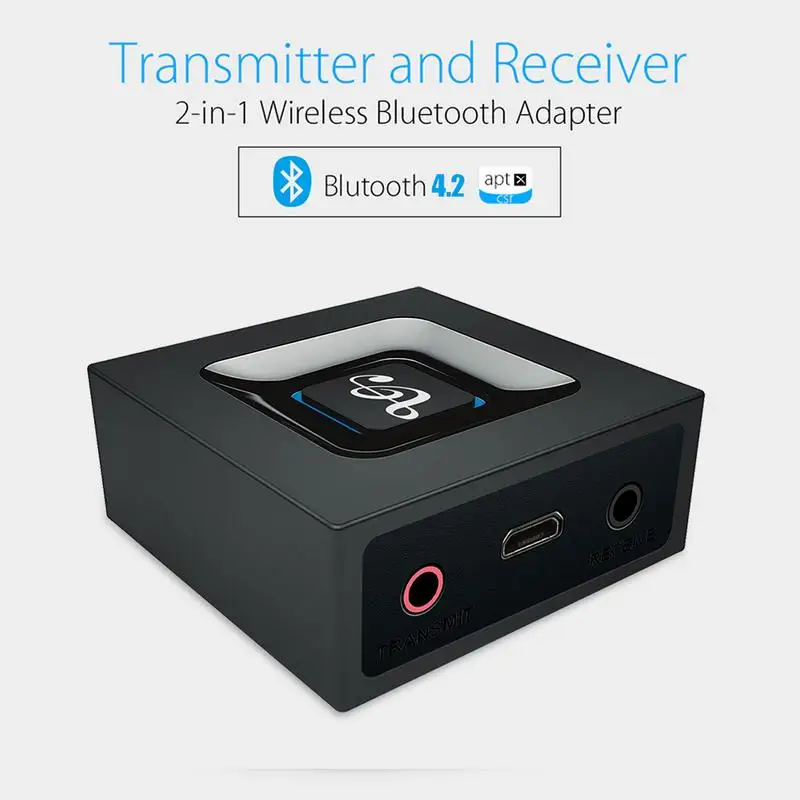 Автомобильный Hi-Fi Bluetooth 4 2 приемник передатчик в 1 беспроводной адаптер с 3 5 мм