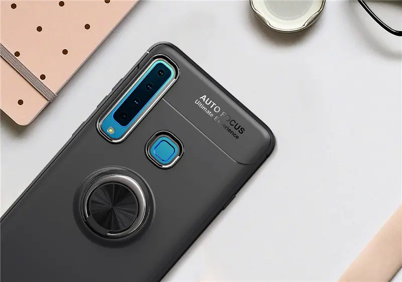 Чехол для Samsung A9 2018 A920 A920F силиконовый чехол Galaxy магнитный автомобильный