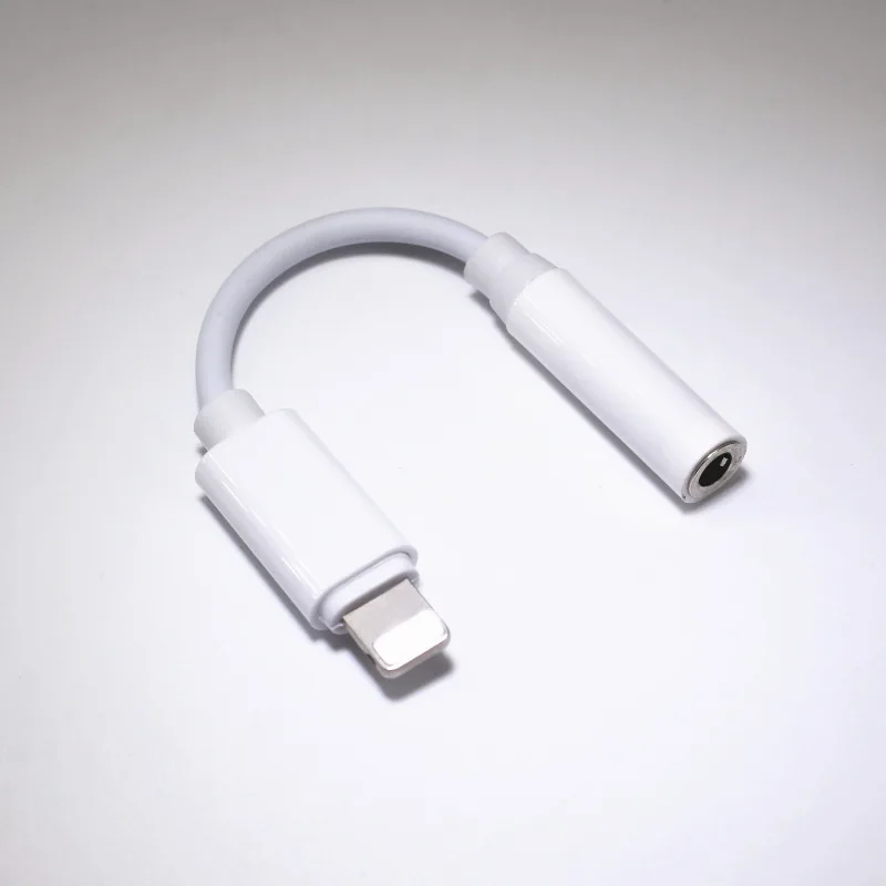 Для IPhone X 7 8 Plus конвертер адаптер 3 5 мм Jack для наушников 12 освещения Plug Play Музыка