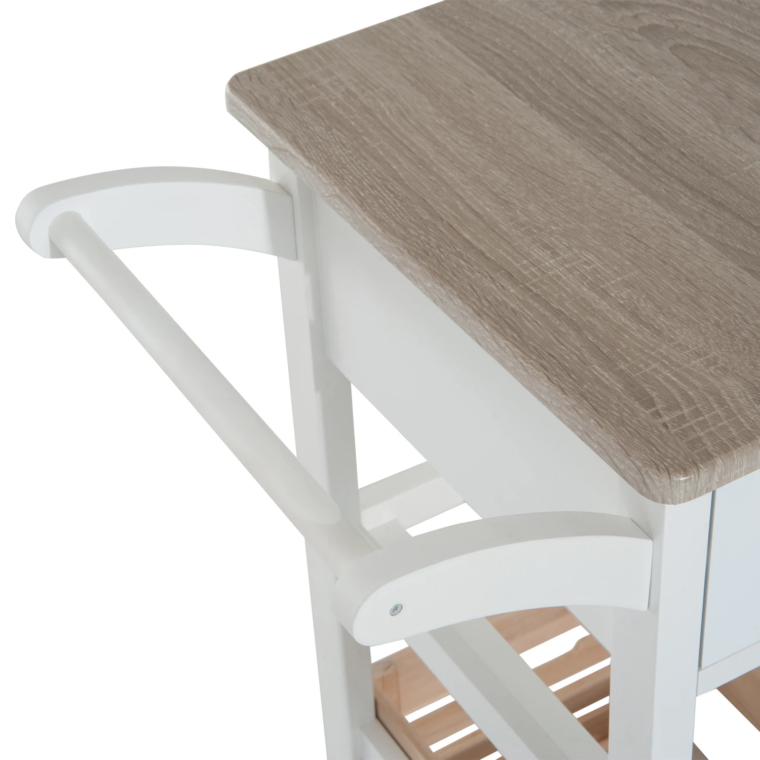 HOMCOM Carro de Cocina Carrito Servir Auxiliar с Botellero расширяемым Cestas Extraible 70x40x|Кухонные острова и