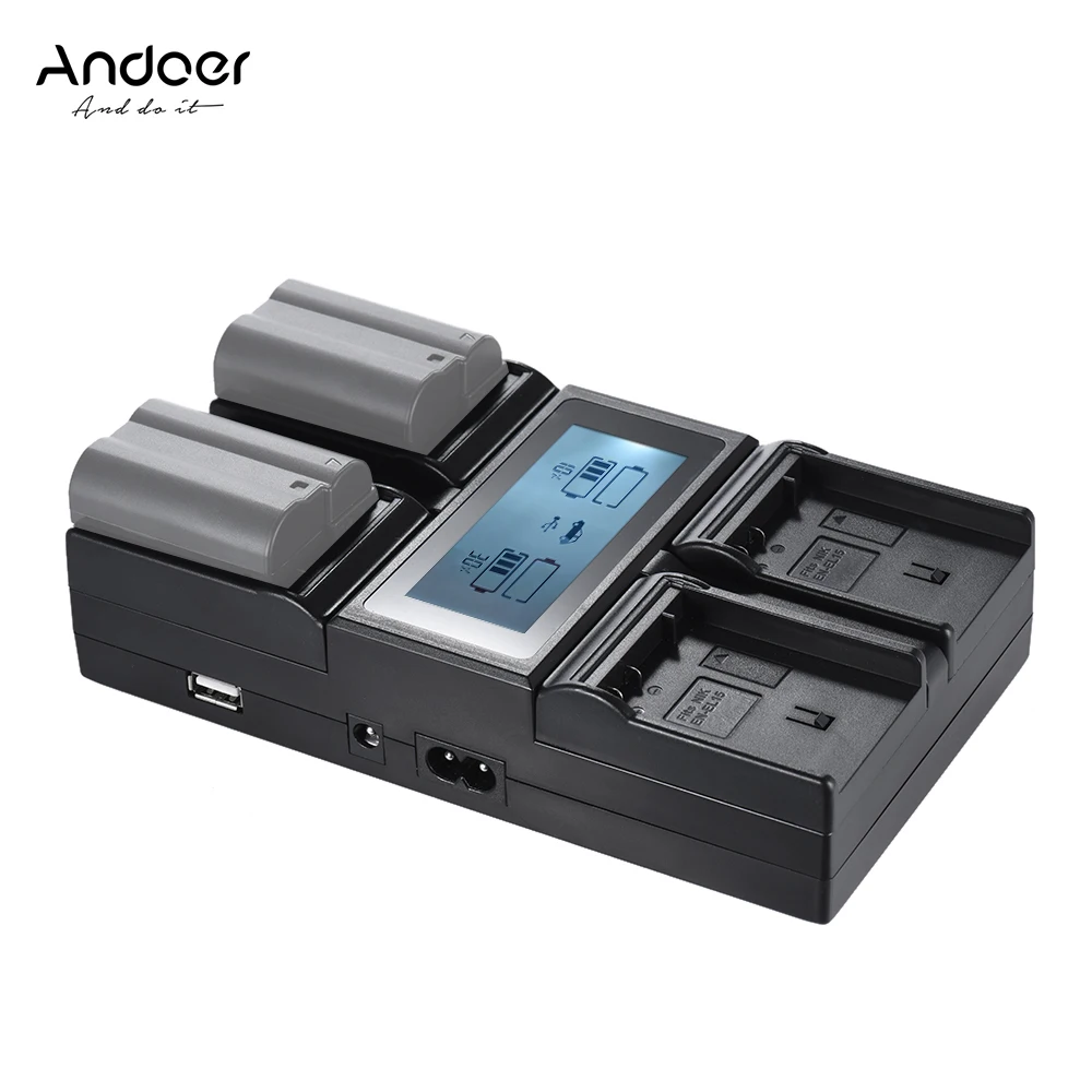 Зарядное устройство для аккумулятора Andoer цифровой камеры 4 канала Sony NP-F970 F750 F950