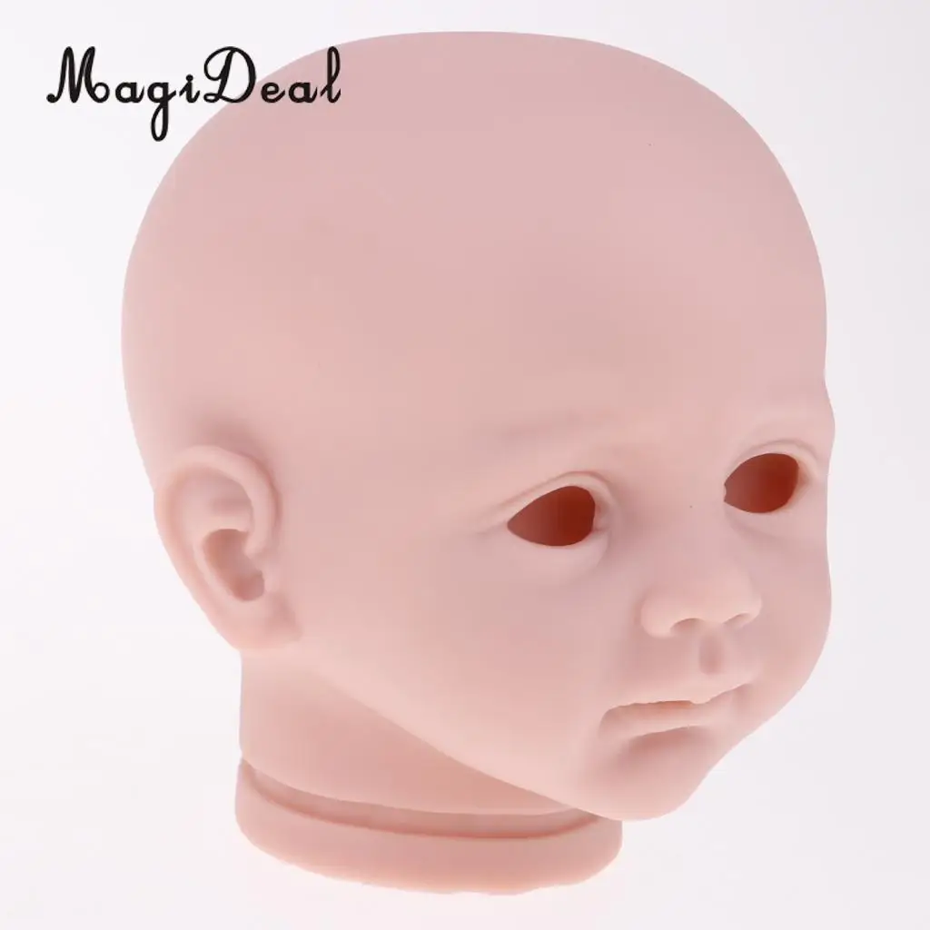 

24inch Unpainted Reborn Kits Awake Baby Doll with Soft Silicone Head 3/4 Arms Full Legs Kids Gift Adult Collections