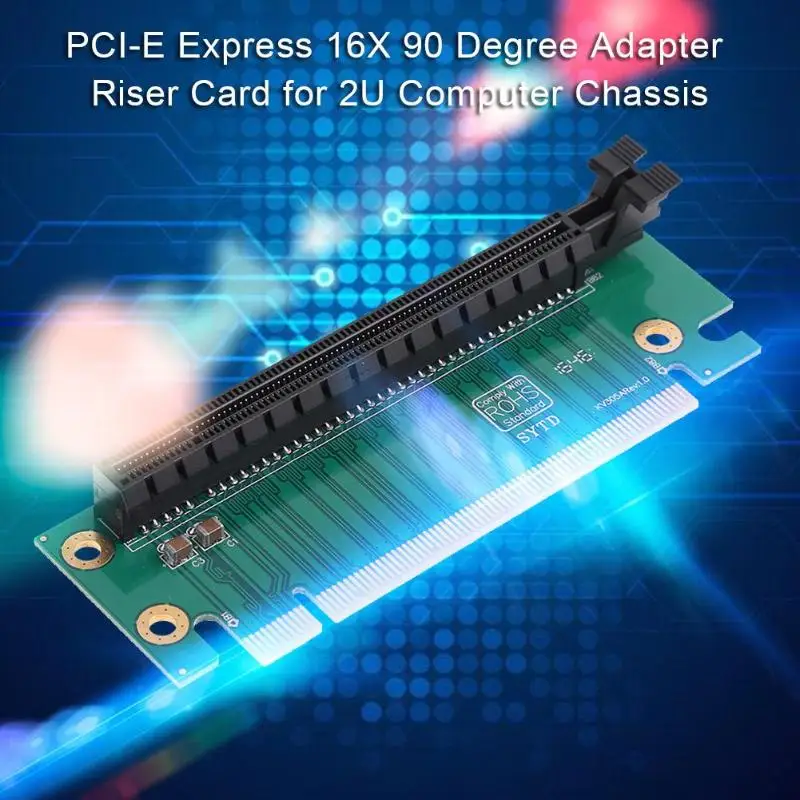 PCI E Express 16X 90 градусов адаптер переходная карта для 2U корпус компьютера ПК