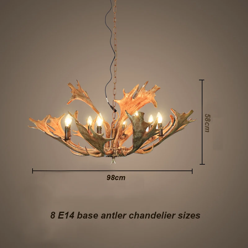 SETTEMBRE современные и американские 6-Lights Antler люстры освещение столовая гостиная бар