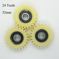 3pcs 24 teeth 52mm pa66 nylon plastic 12mm bearing 21mm thickness electrical bike motor bicycle clutch gearbox ebike gear