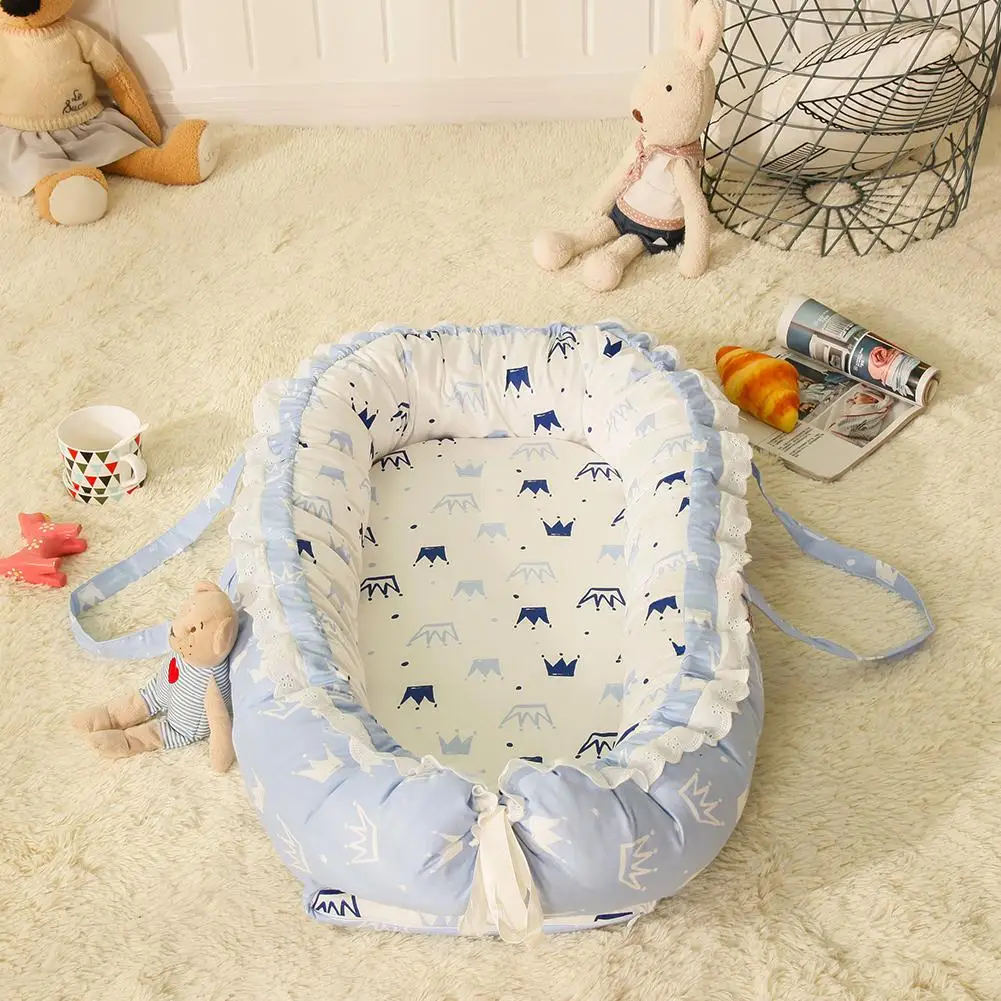 Kidlove съемный моющийся младенческой довольно имитирующие сна Гнездо Детские